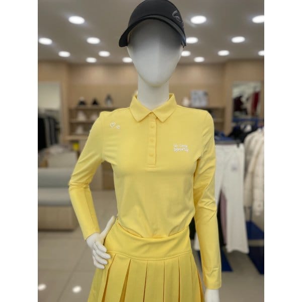 [여주점] 여성 기본 제원단에리 티셔츠 GQ122LTL21 YELW