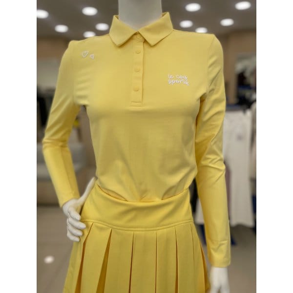 [여주점] 여성 기본 제원단에리 티셔츠 GQ122LTL21 YELW