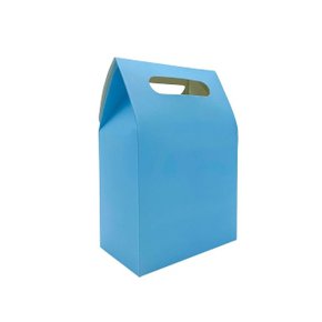 폴딩 손잡이형 선물백 블루 중 1P 시장가방 포장봉투 (WDBB934)