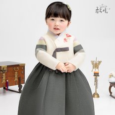 AW106 여카키은박스란  아동한복 여아한복