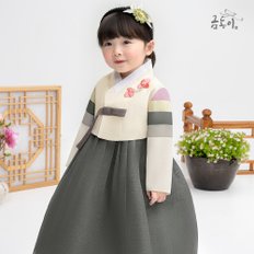 AW106 여카키은박스란  아동한복 여아한복