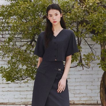 잇미샤 [25 S/S] 잇미샤 래글런 슬리브 크롭 자켓 ITP5ZJK590