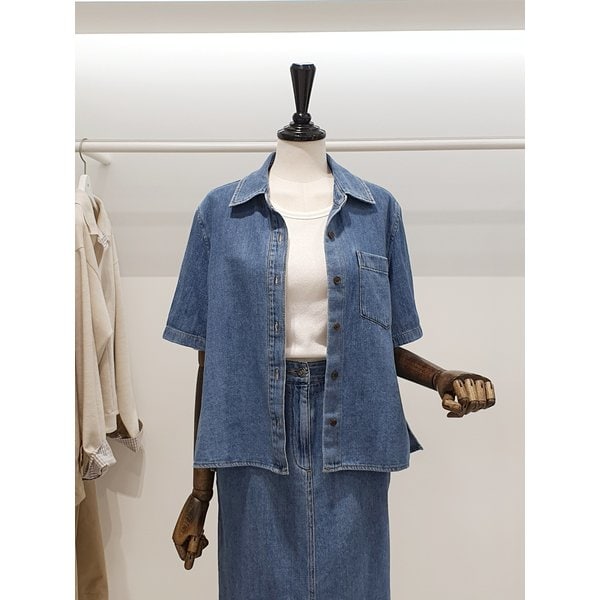 [파주점] 쥬크 주크 포켓 반팔 데님 셔츠 V262PSC945