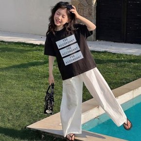 베비포 주니어 여아 반팔티 초등 빅 레터링 캐주얼 여름티 XT5 (5081...