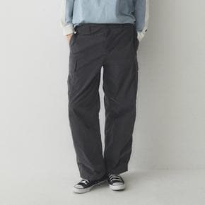 WHOAU 후아유 Wide Cotton Nylon Cargo Pants WHTAE4933USG