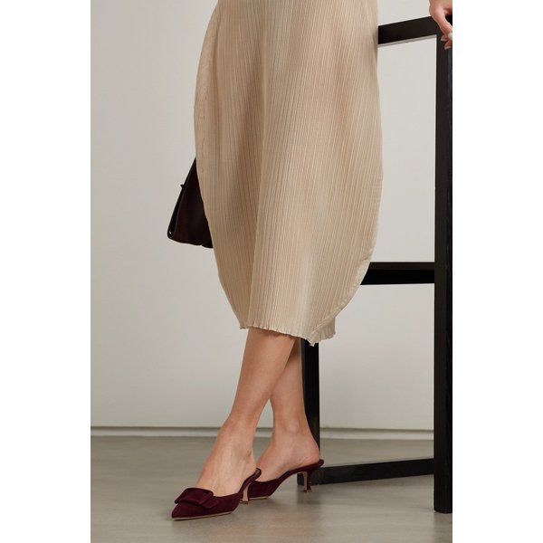 메이세일 버클 스웨이드 뮬 50mm 버건디 34480784411991966