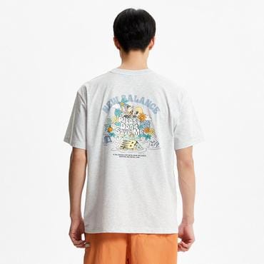 뉴발란스 남여공용 NB BOY 네이처 아일랜드 반팔티 (SEMI OVER FIT) (NBNEF31623)