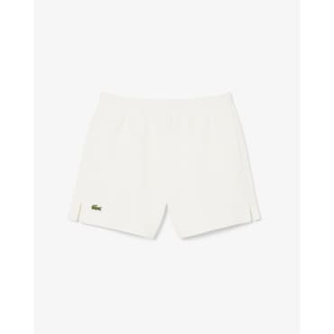 라코스테 (여성) 25SS 더블페이스 피케 쇼츠 GF9606-55G 70V (오프화이트)