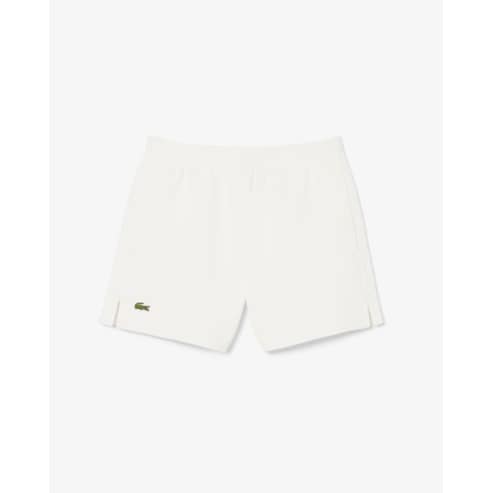 라코스테 (여성) 25SS 더블페이스 피케 쇼츠 GF9606-55G 70V (오프화이트)