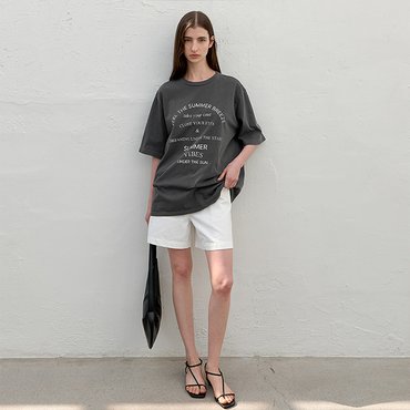 나인(Atelier Nain) [25S/S](택가:59,000원)빈티지 타임 박시 티(T-7044)