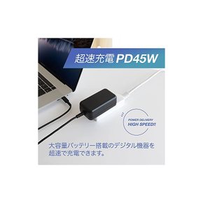 오울테크 Type-C케이블 일체형 AC 충전기 USB PD-PPS 최대 45W 접