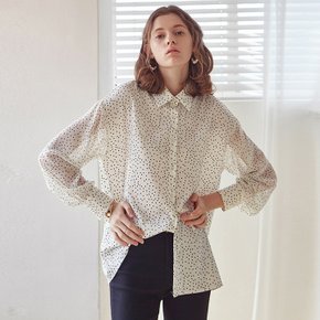 DOT SLEEVE BLOUSE_IVORY