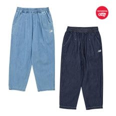 뉴발란스키즈 PLAY DENIM_라이트 9부 배기핏 데님팬츠 (NK9TF2501U)