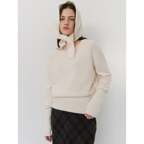 Wool boatnek golgi knit - Cream