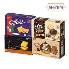 씩씩가게 샌드에이스 2종(밤라떼, 찐초코) + 에이스 2종(에스프레소, 오리지널)