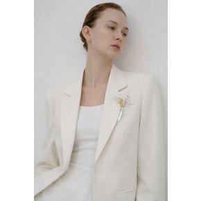 Ruach Line Brooch - Silver