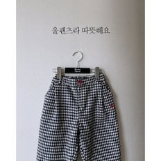 울 하운드 체크 팬츠