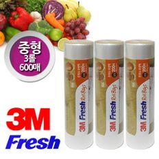 3M Fresh 마트 롤위생백 중형 3롤