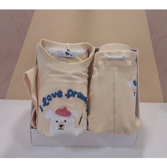 블루독베이비 [품목20] YE)도기 반소매 스웨트 트레이닝 선물세트(45314-332-02+45314-412-02)