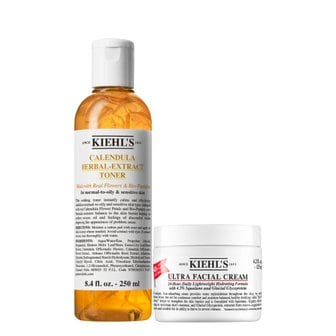 키엘 베이직 세트 (수분 크림 125ml + 꽃잎 토너 250ml)