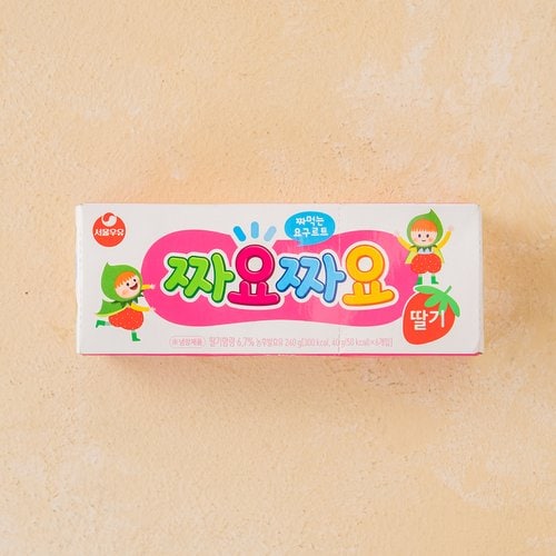 [서울우유] 짜요짜요 딸기맛 240g