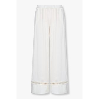 EMPORIO ARMANI 여성 컷아웃 로고 레이온 비치 팬츠 0825132505000