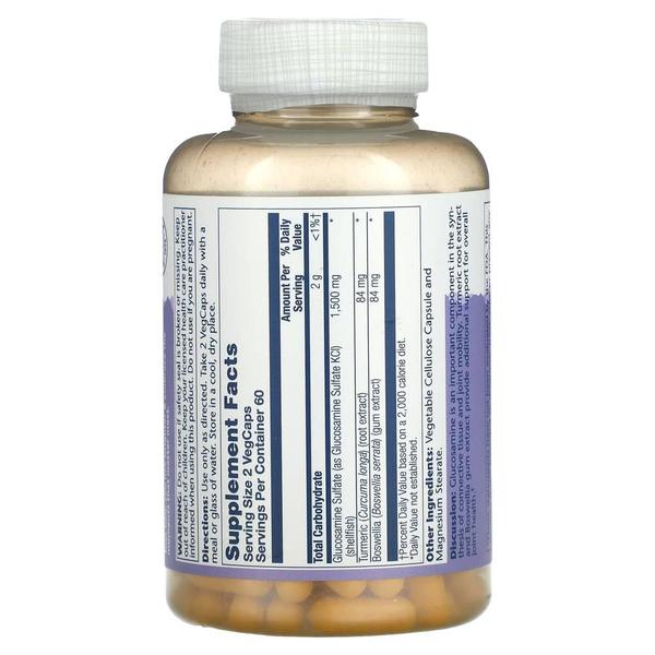 미국직구 Solaray 솔라레이 글루코사민 황산염 1500mg 120베지캡슐