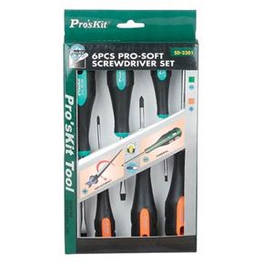 Prokit 드라이버세트/십자3pcs/ 일자3pcs T8816