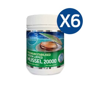 [라이프스팬] 뉴질랜드 초록입홍합 20000mg 200캡슐X6