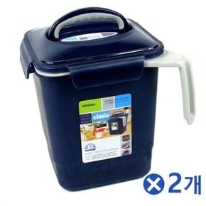 4.5L 손잡이 음식물 쓰레기통x2개 음식물처리통 욕실