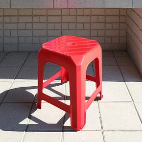 제이오마켓 심플 사각의자 레드