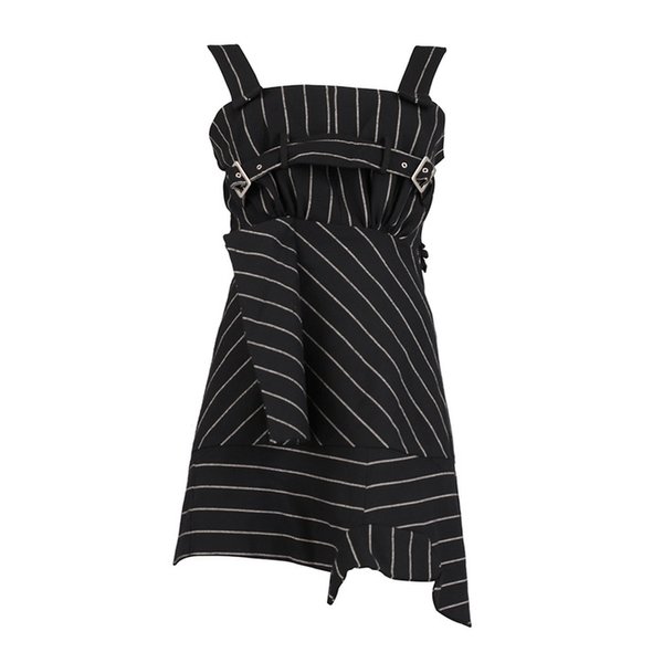 24FW STRIPE BELT POINT ONE-PIECE