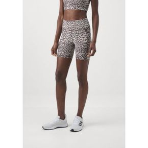 5165209 DKNY HIGH WAIST BIKE SHORT POCKETS INSEAM - Leggings off-white/brown