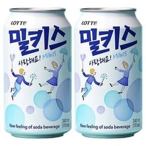 롯데 밀키스 340ml x 48캔 (24캔x2박스) (S9682923)