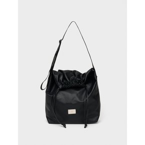 LEATHER CITY CROSS BAG [BLACK]