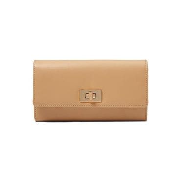 이스퀘어 4280518 Anne Klein AK Large Flap Wallet With Enamel Filled Turn Lock