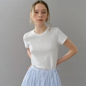 organic cotton rib t-shirt (5colors)