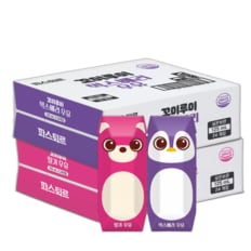 파스퇴르 꼬미루미 2종혼합125ml (딸기24입+믹스베리24입) 총48팩