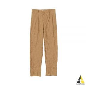 오라리 24 WRINKLED WASHED FINX TWILL PANTS BROWN (A24SP03FW) (링클 워시드 핀스 트