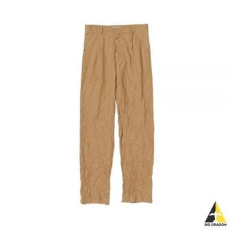 오라리 오라리 24 WRINKLED WASHED FINX TWILL PANTS BROWN (A24SP03FW) (링클 워시드 핀스 트