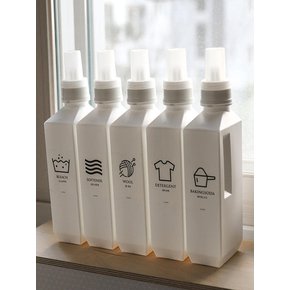 세탁 세제 통 천연 리필 소분 용기 1L(라벨포함)