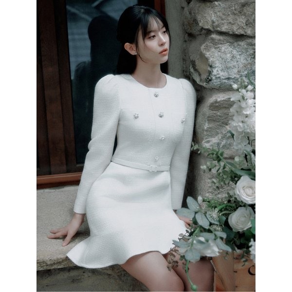 Leia tweed mini dress (2colors)