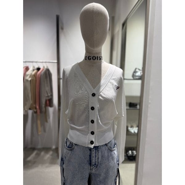 [여주점] 자수 포인트 백레이스업 가디건 ES2KG961