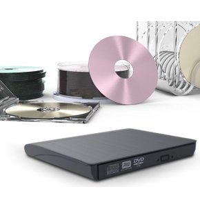 DVD RW 외장형CD롬 속도5Gbps 경량 슬림바디 자동인식 (WD3B980)