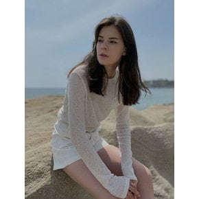 [SALT Label] LINEN LONG SLEEVE TOP_OATMEAL