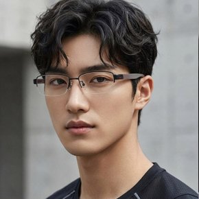 안경테 NIKE8121AF 002 반무테 스퀘어 데일리 패션 남자 여자