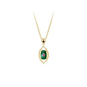 지모우젱 목걸이/팬던트 The Eye Necklace with Malachite