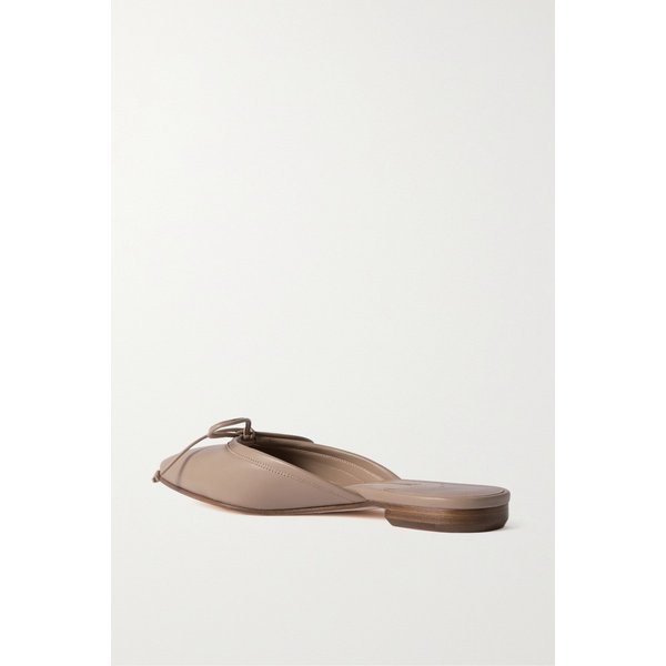 베이지 가죽 포인트 토 뮬 38063312418253196