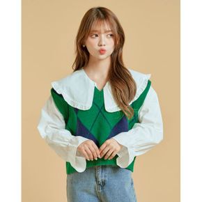 폴레 아가일 베스트 OB18VTME05Z_P415379798