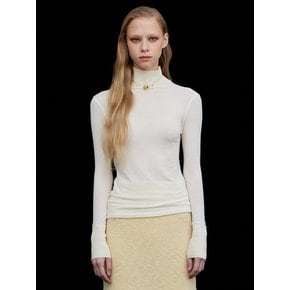 Wool Knit Half Turtleneck-T_Ivory